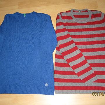 Benetton puloverja, fant 12-14 let (cena za oba)