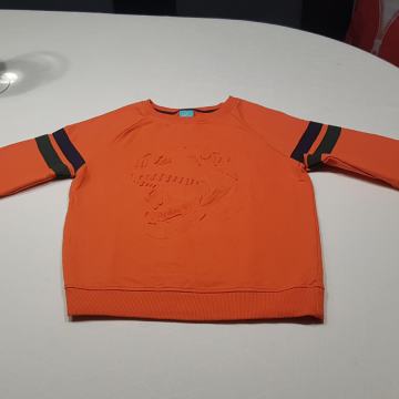 Fantovski pulover dolg rokav za 8-9 let, št 134 cm, rdeče barve