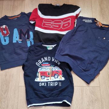 Komplet 4 toplejsih puloverjev, fantek vel. 122/128