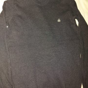 pulover benetton 146 152 temno moder volna