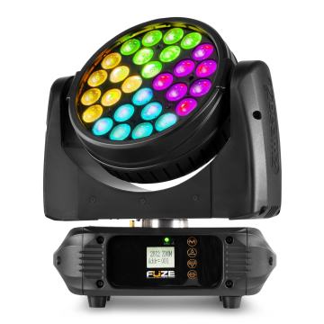 -31% NOVO! BEAMZ FUZE2812 WASH ZOOM Moving head headi