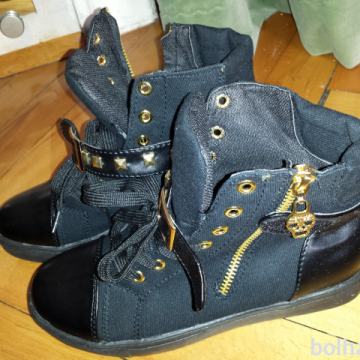 Črne sneakers superge na zadrgo, št. 38, nove