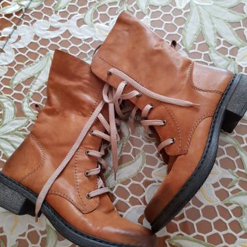 RIEKER NOVI RJAVI USNJENO GLEŽNARJI 39