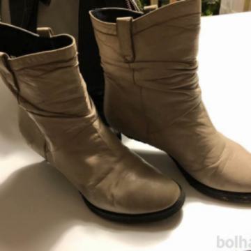 Usnjeni polškornji - višji gležnarji, udobni, odlično ohranjeni,št. 39