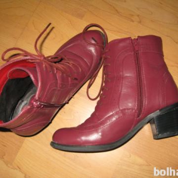 Ženski bordo rdeč gležnar, številka 37, s poštnino