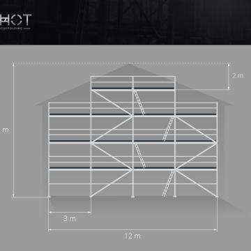 Skela tip Plettac | 120 m² | Besplatna dostava