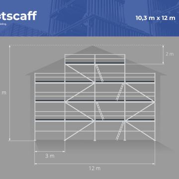 Skela tip Plettac | 120 m² | Besplatna dostava