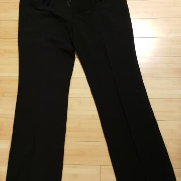 Hlače dolge za nosečnice št. 44 (črne na rob)