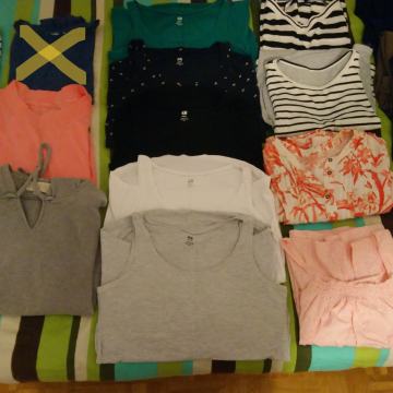 Komplet oblačil za nosečnico št.38 in M (18 kom)