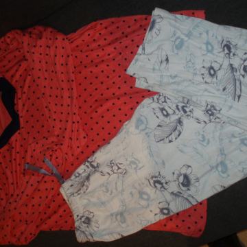 Nosečniška pižama-bombazna, vel. xl