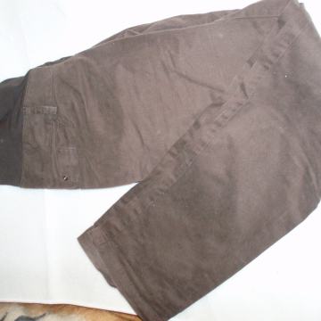 Nosečniške dolge hlače-rjave, bombazne, LA VIE, VEL.M