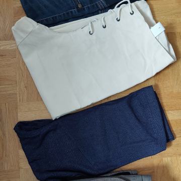 Nosečniške hlače in pajkice 3 kom št.36