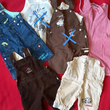 Hlače na naramnice 68