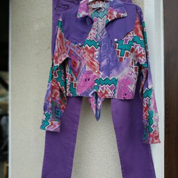 VIJOLČEN KPL HLAČE/JAKNA