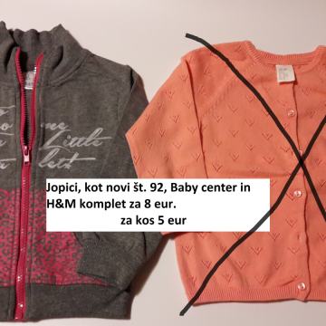 Dekliške prehodne jakne od št. 86 do 116