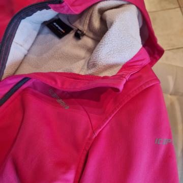 Jakna, Icepeack Softshell za deklico, roza, 140