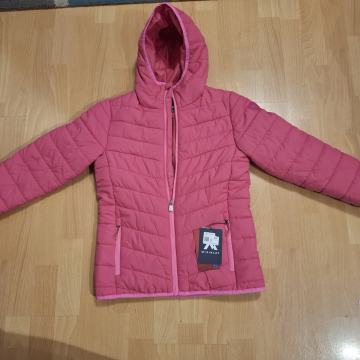 Jakna otroška pohodna mckinley roza barve velikost 152 nova