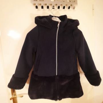 Zimski plašč 134 Dekliški OVS temno moder