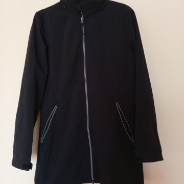 ČRNA DALJŠA PREHODNA JAKNA S/M