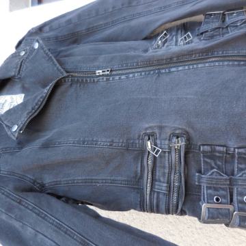 ČRNA JEANS JAKNA PROMOD S/M