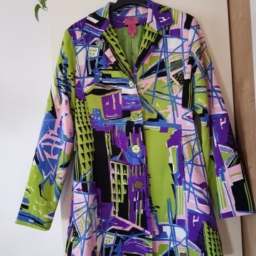 DANDY NOVA ZELENO PISANA PREHODNA DOLGA JAKNA 40