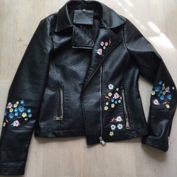 Jakna , videz usnja, črna, št. M