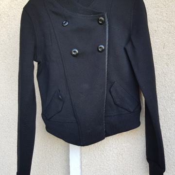 KEZNO ORIGINAL ČRNA KRATKA PLETENA JAKNA M