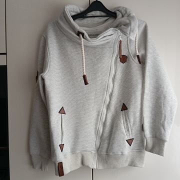 NAKETANO SIVA TOPLA BOMBAŽNA JAKNA M/L