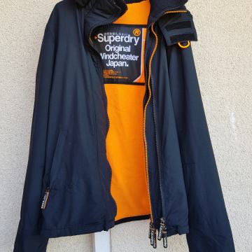 SUPERDRY ČRNO ORANŽNA JAKNA M