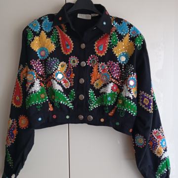 VTG LEW MAGRAM N.YORK ČRNO SVETLEČA JAKNA M