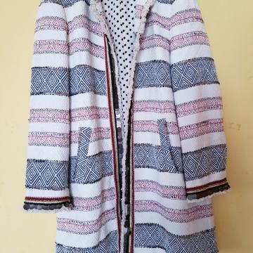 ZARA PREHODNA PISANA BOMBAŽNA JAKNA L