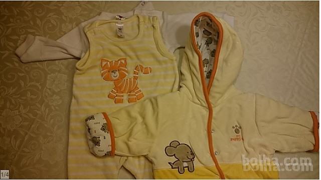 jakna jopica majica pajac  (3 kos) velikost 68 (pkt 39)