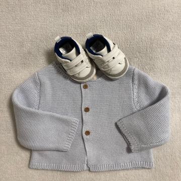 Jopica 68cm in čeveljčki 0-3m za Sveti krst