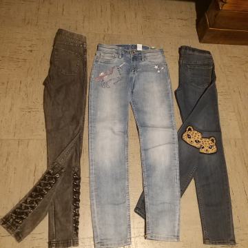 3x Hm jeans legice št. 134/140