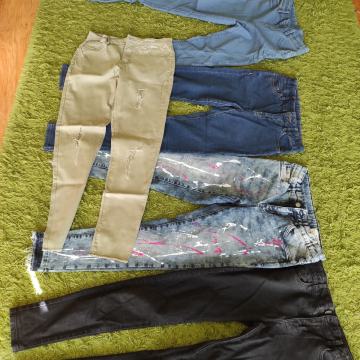 5 parov dekliških jeans dolgih hlač, vel. 158 cm
