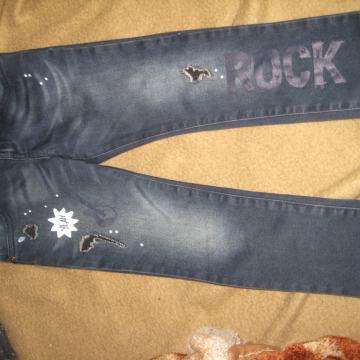 Dekliške jeans hlače,BENETTON, VEL.110...4-5LET, NOVO