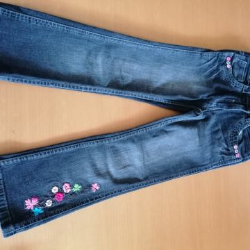 Dekliške jeans hlače C&A, št. 116