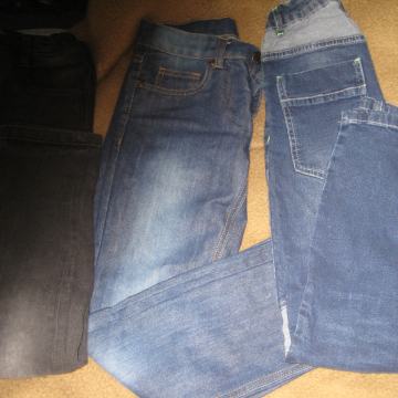 Fantovske jeans hlače-dolge, vel 134-140