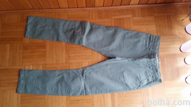 FANTOVSKE ZIMSKE JEANS HLAČE TEMNO ZELENE