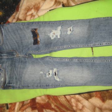 Fantovske jeans hlače-zimske, podlozene, SKINNY-FIT, ST.134