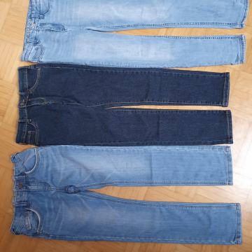4x Hlače jeans deklica 140 in 146 (792)
