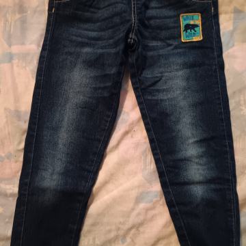 Hlače jeans podložene 122