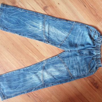 Jeans hlače na elastiko, št. 128/134