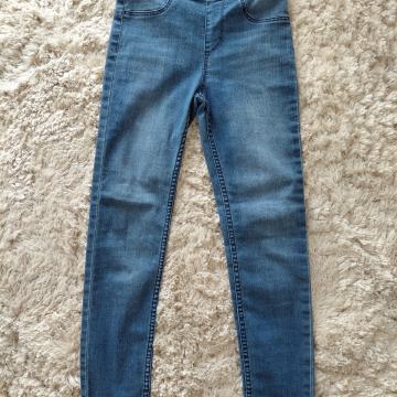Jeans hlače pajkice št. 134 h&m