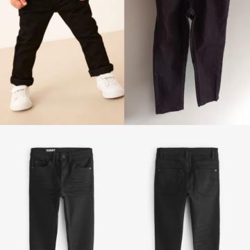 Nenosene skinny Next crne jeans hlace 110