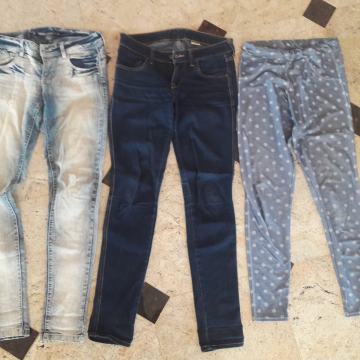 Najstniške oblačila: hlače kavbojke pajkice XS S