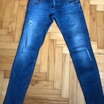 Modre kavbojke / jeans hlače Sexy Woman, shaping skinny ripped, vel. S