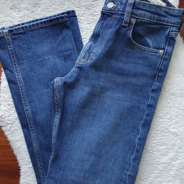 Zara jeans hlače z ravnimj hlačnicami, 38