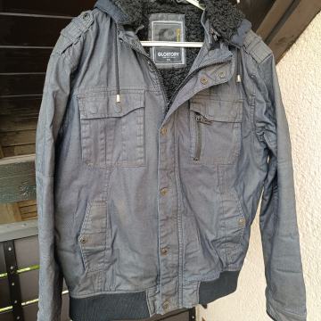 Bomber jakna, iz temnega jeansa, xl-xxl