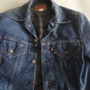 VINTAGE LEVIS JEANS JAKNA 1970  ŠT.S